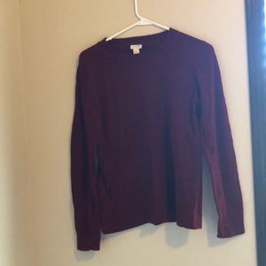 J crew tippi sweater burgundy medium